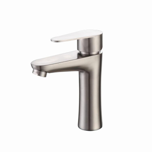 Bathroom Single Hole 304 Stainless Steel Under Counter Basin Faucet Mixer Tap